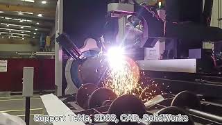 Efficient and accurate, pipe plasma cutting machine can easily handle large diameter pipe cutting