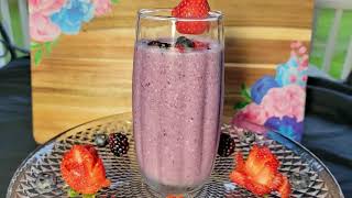 Banana, Mixed berries, Oats Smoothie