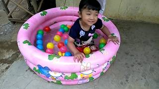 MANDI BOLA PAKE KOLAM #INTEX