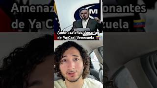 Tarek amenaza a los donantes de #YaCasiVenezuela 🇻🇪#venezuela #caracas #ahora