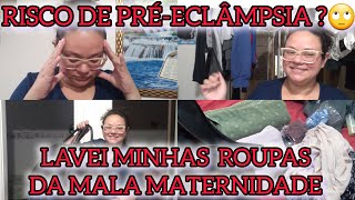 LAVEI AS MINHAS ROUPAS PARA USAR NA MATERNIDADE+UM POUCO DO MEU DIA.