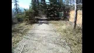 2011 - Ollie biking the TCH trail behind Cougar Creek