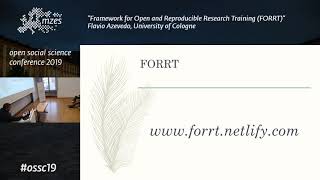 OSSC19: Flavio Azevedo | Framework for Open and Reproducible Research Training (FORRT)