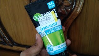 Garnier Men Oil Clear Clay D-Tox Deep Cleansing Icy Face Wash Review And Unboxing | Real Review