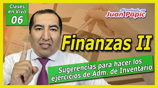 Sugerencias para DESARROLLAR EJERCICIOS de ADMINISTRACIÓN de INVENTARIOS