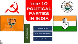 Top 10 Political Parties in India | Bharatiya Janata Party | Indian National Congress | AAP | India