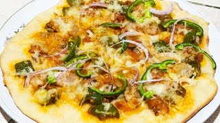 Chicken Pizza recipe made at Our Farmhouse | We made chicken pizza in our Earthen oven in the Forest