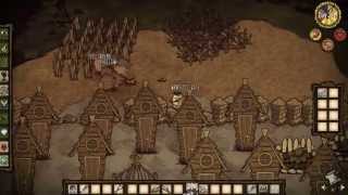 Pig Army VS Spider Queens and Spiders - Don't Starve