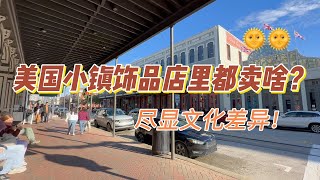 美国小镇上的店铺｜西方人喜欢啥东西？｜看完你们觉得文化差异大吗？