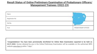 IBPS PO prelims result out just now # link in comment##