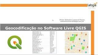 Geocodificação no Software Livre QGIS