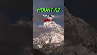 Top 5 Highest Mountains in the World #facts