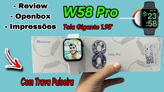 W58 Pro: Melhor Tela 1.95’Smartwatch Com NFC - Review Completo /Openbox- Impressões Veja: