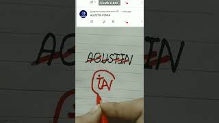 Agustin Logo name #youtubeshorts