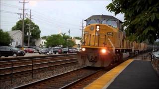 HD: UP 8145 and 7196 Leads an Ethanol Train at Glen Ellyn IL