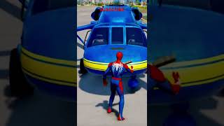 Spider-Man Destory The Vehicles 😱#shortsfeed #youtubeshorts #shortvideo #gta5