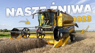 🇵🇱ŻNIWA 2023 u NAS! ☆ 7T/HA NA 2 KOMBAJNY! ☆ NEW HOLLAND CX5.80 /TC5.70 VS 2X URSUS & KRONE ☆ AW ™