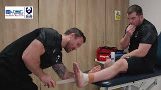 Bristol Bears - Ankle Taping Technique | Tiger Tapes