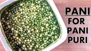 PANI FOR PANIPURI| PANI FOR GOLGAPPA| PANIPURI| RUCHI'S KITCHEN CORNER