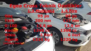 Fiat 1.3 Multijet ve 1.4 Fire: Benzinli mi, dizel mi? Egea Cross teknik özellikleri, avantajları.