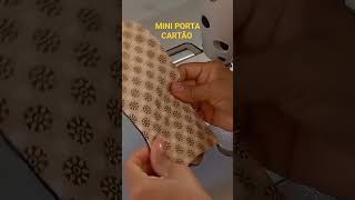 CARTEIRA PORTA CARTÃO ( Vídeo completo no meu canal ) #costuracriativa #iniciante #carteiras #como