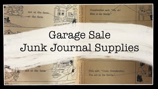 Garage Sale Finds for Junk Journals