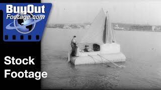 New Life Raft For U.S. Seamen | WW2 Stock Footage