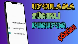 Uygulamalar sürekli duruyor hatası | Çözümü | Android System WebView