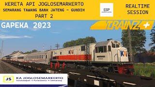 KERETA API JOGLOSEMARKERTO 2023 SEMARANG - GUNDIH | PART 2 | TRAINZ SIMULATOR 2022+ INDONESIA