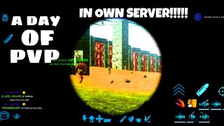 A DAY IN OWN SERVER||ARK MOBILE