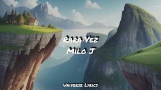 Rara vez - Milo J (Letra)