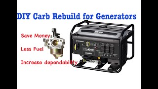 Generator Carb Cleaning and Rebuild - An Easy Repair that You Can Do Yourself