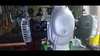 Assembling the engine motorcycle k750 part 4 cylinder heads