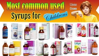 most common used syrups|syrup for babies|#syrup|medical knowledge pk