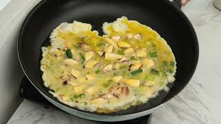 omelet EASY QUICK & DELICIOUS!Healthy source Protein!*mashroom*