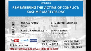 Remembering the victims of Conflict: Kashmir Martyrs Day | YFK Webinar 130722