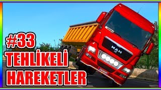 Tehlikeli Hareketler #33 ✂️ | Euro Truck Simulator 2 | MAKAS - TEK TEKER | TruckersMP |