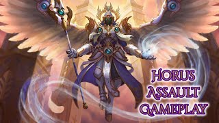 Smite: Assault Gameplay with Horus(Season 6)- I Still Have 0 Idea How to Play Horus xD