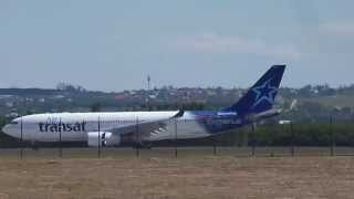 INAUGURAL FLIGHT * Air Transat A330 first landing Budapest (YYZ-YUL-BUD)