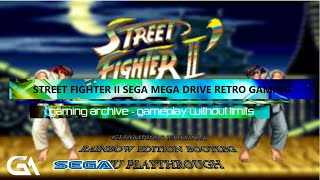 Street Fighter 2 Sega MegaDrive Gameplay 1991 Street Fighter ii Teaser Retro Gameplay Retro Gaming