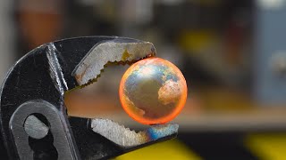 EXPERIMENT! Like a globe glowing 1000 degree but it's a metal ball