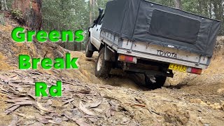 Greens Break rd watagans 4wd track