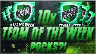 I'M DONE. BEST TOTW PACKS EVER. 10x Team of the Week Pack Opening