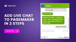 Add Live Chat to Pagemaker