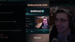 shroud first game back to CS #csgo  #shorts #shroud