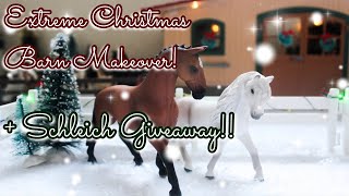 Extreme Christmas Barn Makeover! - Decorate My Barn w/Me! + SCHLEICH GIVEAWAY!! |Phoenix Stables