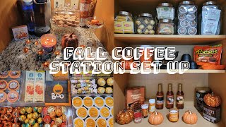 Fall Coffee Station Set Up