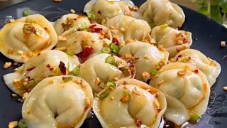 New Momos recipe with red chilli garlic sauce/iftar recipes/Kerala Snacks box