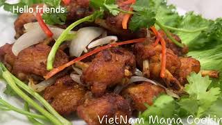 VietNam Mama Cooking - cánh gà rang muối