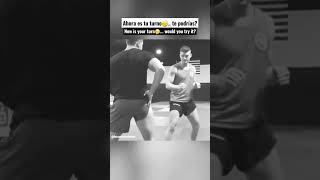 👊Probando golpes de peleadores profesionales🤕☠️ #gracioso #ufc #artesmarciales #golpe #caidas #risas